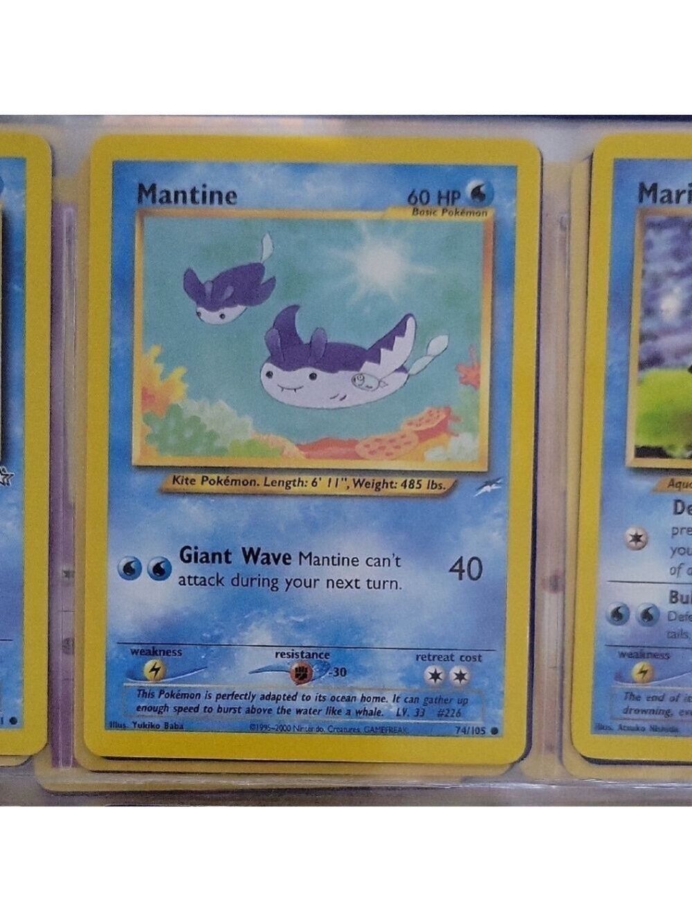 Pokemon Mantine Card